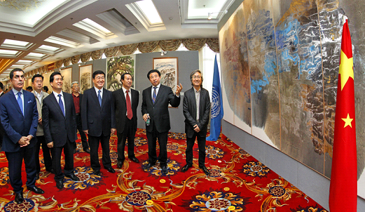 《可持续发展_文明与爱》绘画展在民族文化宫开幕 《可持续发展_文明与爱》绘画展在民族文化宫开幕