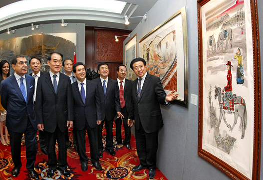 《可持续发展_文明与爱》绘画展在民族文化宫开幕 《可持续发展_文明与爱》绘画展在民族文化宫开幕