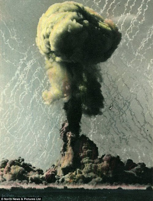 英国上世纪50年代在澳大利亚核试验照片曝光(组图)