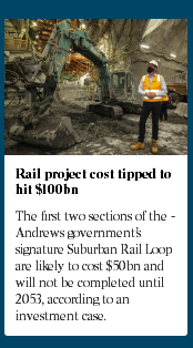 成本飙升至1000亿澳元 维州史上最大基建项目细节披露