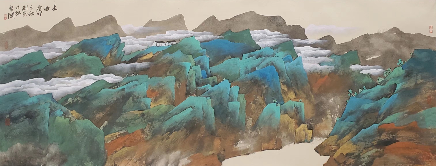 远山的呼唤_武剑飞现代重彩作品展开幕 远山的呼唤_武剑飞现代重彩作品展开幕